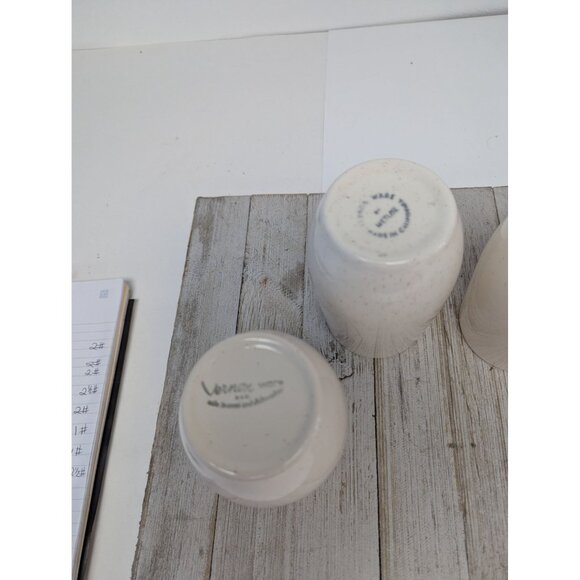 Vintage Set of 4 Vernonware Metlox Heavenly Days 5" Tumblers Cups Glasses MCM - Picture 9 of 12